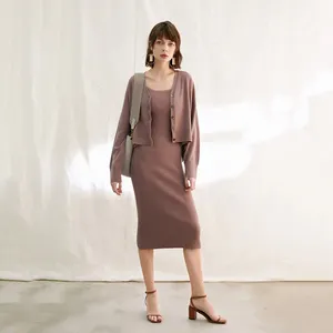<span class=keywords><strong>Cardigan</strong></span> corto e abito <span class=keywords><strong>Sexy</strong></span> lavorati a maglia leggera da donna - Product Image 1