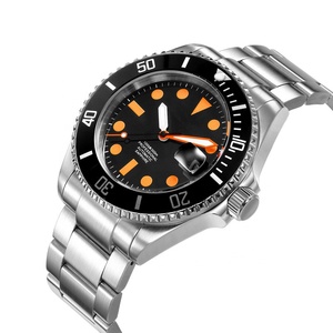 Montre de plongée automatique pour hommes, montre mécanique avec Logo personnalisé, étanche, <span class=keywords><strong>200</strong></span> mètres, étiquette privée - Product Image 1