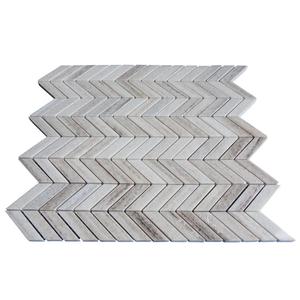 Mosaïque de marbre <span class=keywords><strong>Chevron</strong></span> moderne 12x12, gris cristal bois, pour murs et sols intérieurs, salle de bain, hôtel, <span class=keywords><strong>parquet</strong></span>, design graphique - Product Image 6