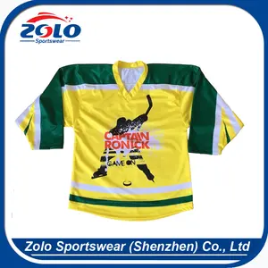 Personalizado OEM profesional de sublimación 3d mighty ducks película hockey jerseys