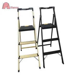 Aluminium plastic krukje huishoudelijke ladder/hot koop huis houden ladder/draagbare ladder