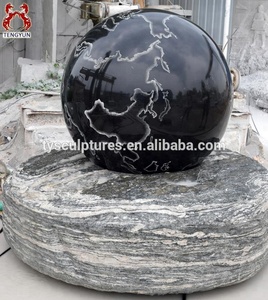 <span class=keywords><strong>Vendita</strong></span> calda <span class=keywords><strong>giardino</strong></span> di pietra galleggiante di filatura acqua fontana a sfera - Product Image 2