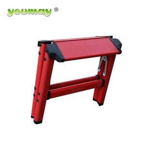 EN131 escalera de aluminio plegable taburete silla doble loft escaleras AD0501A para niños bebé niño kick <span class=keywords><strong>paso</strong></span> taburete - Product Image 1
