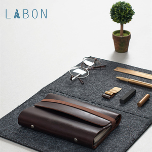 Custom A6 Da Latte <span class=keywords><strong>In</strong></span> Vera Pelle Marrone Copertura del Taccuino - Product Image 6
