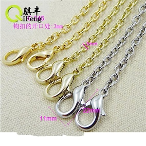 Gold Color Metal Chain With <strong>Snap</strong> <strong>Hooks</strong> for Handbag C-037 - Product Image 2