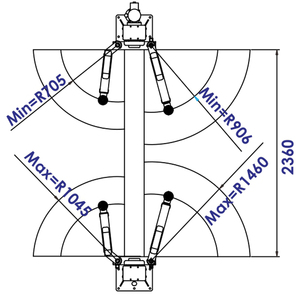 Elevador de vehículos de dos postes <span class=keywords><strong>APO</strong></span>-40C de Balance Group Automotive Equipment, plataforma de suelo para elevación de vehículos. - Product Image 5