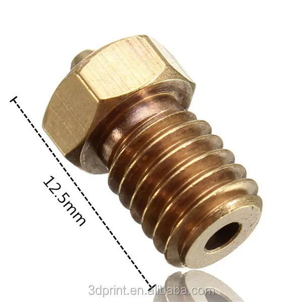 Brass v5 v6 Nozzle M6 for Reprap Prusa i3 3D Printer