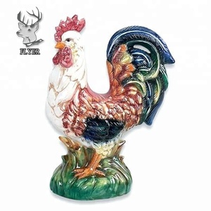 Estatua de Fibra de Vidrio Personalizada, Estatua Grande de Gallo de Poliresina, Escultura de Resina Animal <span class=keywords><strong>en</strong></span> Venta - Product Image 3