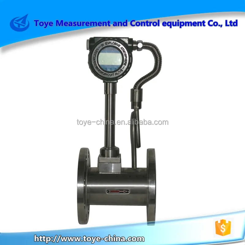 Medidor de fluxo vortex com compensação de temperatura e pressão na medição de fluxo e instrumentação