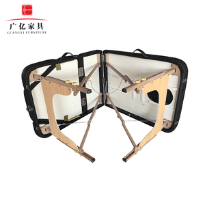 <span class=keywords><strong>Table</strong></span> <span class=keywords><strong>de</strong></span> <span class=keywords><strong>Massage</strong></span> pliable et Portable, en bois, 3 sections, bon marché, personnalisé - Product Image 4