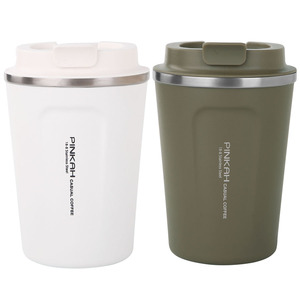 Pinkah bán chạy 12oz 350ml tái sử dụng sinh thái leakproof đôi tường thép không gỉ cách Nhiệt Du Lịch Mug - Product Image 1