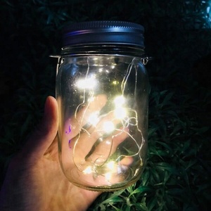 Nuevo regalo de Navidad decoración Mason Jar luz solar con LED - Product Image 6