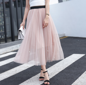 High Waisted Women's <strong>Maxi</strong> <strong>Skirts</strong> <strong>Tulle</strong> <strong>Skirts</strong> for Ladies,Korean Style Big Swing <strong>Maxi</strong> Summer <strong>Skirt</strong> - Product Image 5