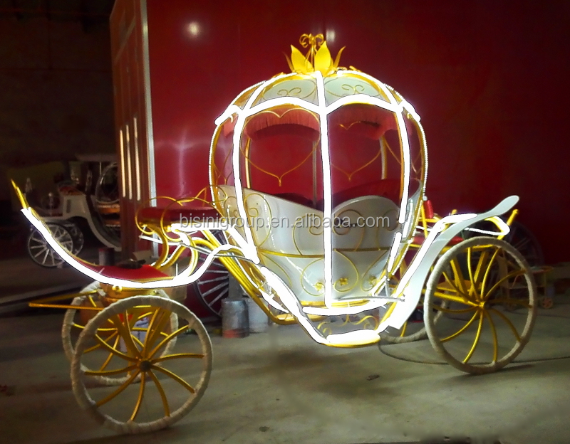 Наружная садовая лошадиная карета, королевское лошадиное оборудование, используемое Золушка, тыква, Лошадиная каретка (BG11-M060)