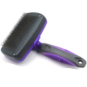 Pet Self-Cleaning Grooming Hair Remove Dematting <strong>Detangling</strong> Deshedding Slicker <strong>Brush</strong> for Dogs and Cats - Product Image 5