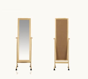 150*30cm <strong>Pine</strong> Wood Frame Standing <strong>Mirror</strong> for Dressing Room With Wheels Floor <strong>Mirror</strong> Full Length <strong>Mirror</strong> Miroir Spiegel Espejo - Product Image 2
