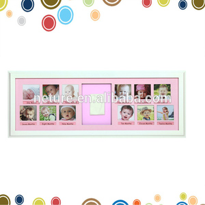 Venta al por mayor de la memoria del bebé impresiones en primer año marco - Product Image 1