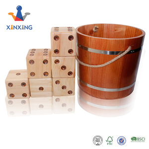 Gigante de madera patio dados césped al aire libre juego <span class=keywords><strong>3</strong></span>,5 pulgadas transporte cubo - Product Image 6