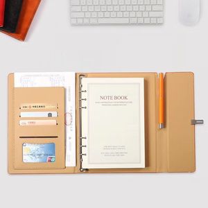 <span class=keywords><strong>Agenda</strong></span> de Negocios A5, Hojas Sueltas, 6 <span class=keywords><strong>Anillas</strong></span>, Diario de Cuero, Cuaderno para Promociones - Product Image 3