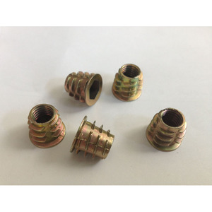 1/4 "-20 * 13毫米锌合金彩色镀锌木材插入螺母 - Product Image 2