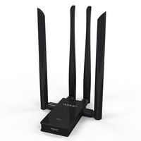 Carte réseau sans fil USB 1900M USB WIFI RTL8814, quatre antennes, adaptateur Wifi USB sans fil 3T3R