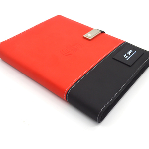 2019 Tùy Chỉnh Ánh Sáng Lên Logo Mềm Pu Da Bìa Cứng Máy Tính Xách Tay Với Ngân Hàng Điện Và USB. - Product Image 2