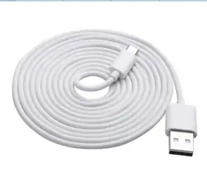 Kualitas Tinggi Putih Hitam OD 4 Mm 1 M 2 M 3 M 3 Kaki 6 Kaki 10 Feet Panjang USB Data Kabel Micro USB