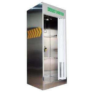 Cabine de douche d'urgence en PVC fermée, station de lavage des yeux, en acier inoxydable 304, conforme à la norme ANSI Z358.1-2004, fabriquée par une usine avec plus de 17 ans d'expérience - Product Image 4