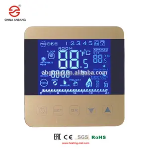 LCD touch screen programmable room thermostat
