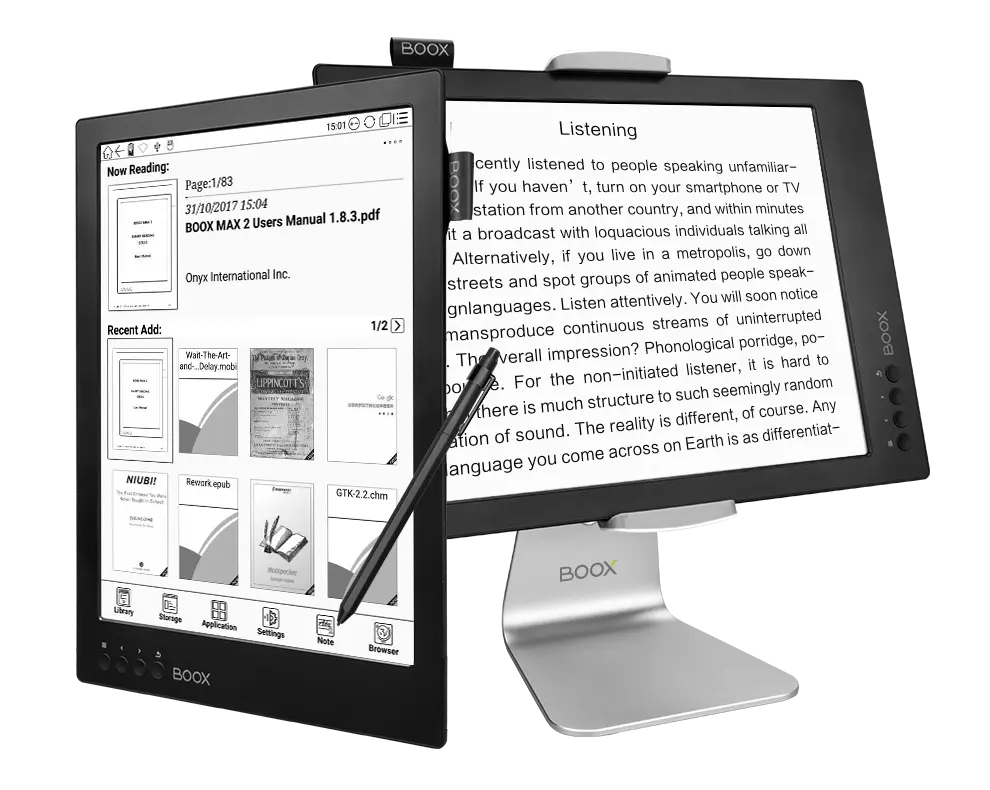 BOOX Max2 World FirstデュアルモードEinkディスプレイ & 電子ブックリーダー