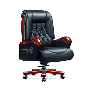 Chaise de <span class=keywords><strong>bureau</strong></span> de direction en cuir véritable moderne pour personnes en surpoids avec hauteur réglable - Product Image 3