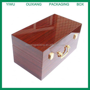 Caja de madera lacada con diseño de cereza de piano - Product Image 3