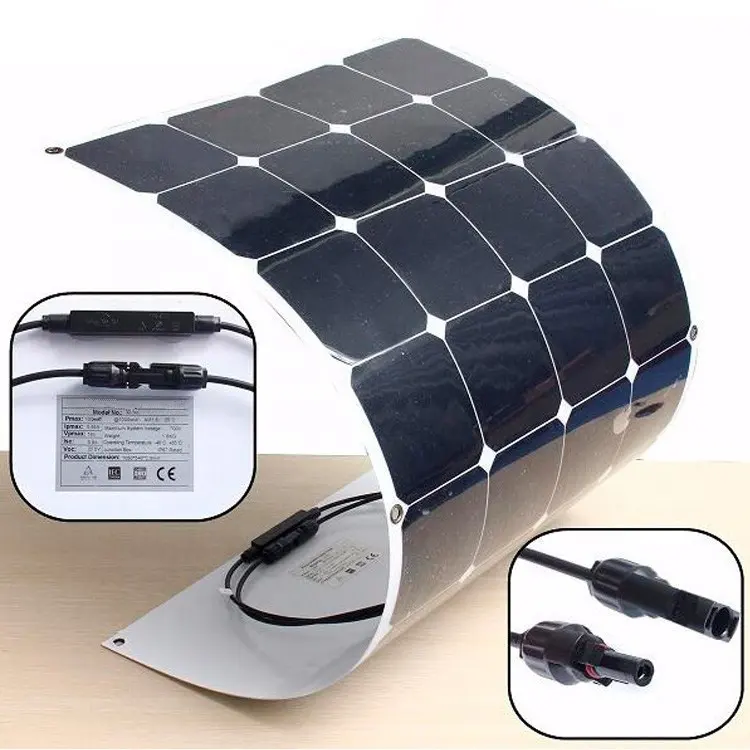 도매 100 와트 세미 유연한 태양 전지 패널 여러 설치 장면