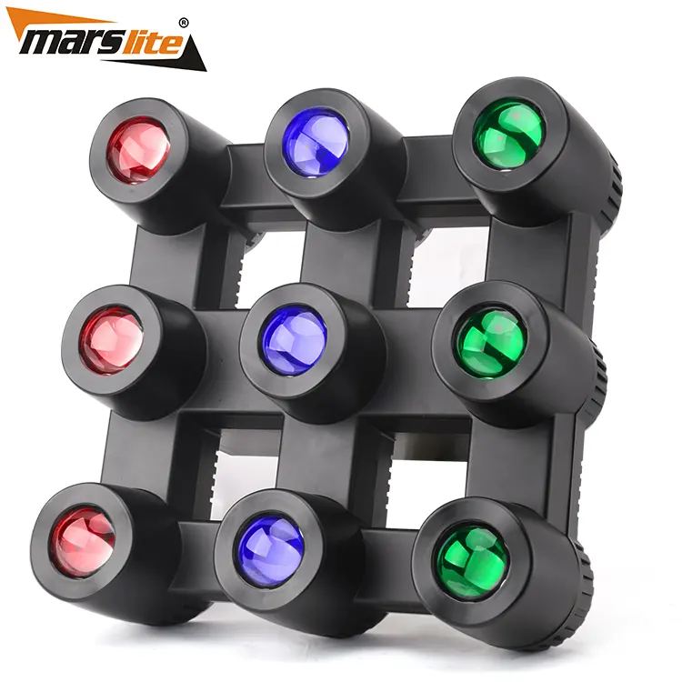 Haz de luz rgbw de alta potencia, 9x40w, Dmx, matriz led para equipo de dj de fondo