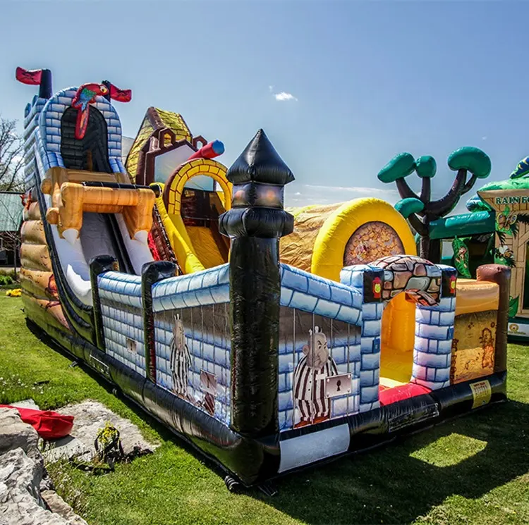 Neues Design Aufblasbare Rutschen Slap-up Inflated Fun City Zum Verkauf schnell Verkauf