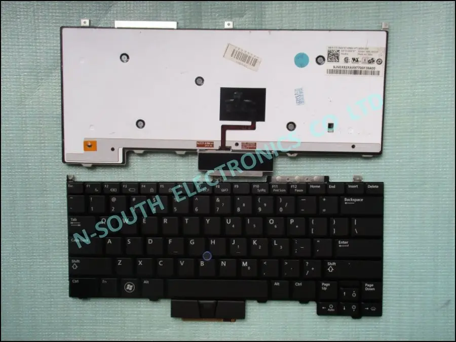 Dell 위도 e4300 kr737 0kr737 백라이트 미국 레이아웃 블랙을위한 정품 새 노트북 키보드