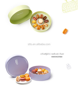 Fancy Bánh Macarons Hộp Giấy Bao Bì Nhỏ Vòng Hộp Các Tông - Product Image 2