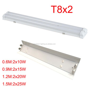 Double Tube lumineux <span class=keywords><strong>LED</strong></span> intégré, adapté à un plafond à bas prix, pour bureau, ombre, T8X2 - Product Image 2