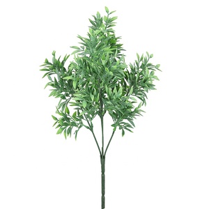 Feuilles artificielles de lobus apicalis de haute qualité avec poudre pour bonsaï décoration quotidienne - Product Image 1