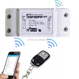 Sonoff-controlador inteligente ITEAD RF, 433Mhz, WiFi, inalámbrico, con receptor RF, Sensor de control remoto para casa inteligente, interruptor de luz WiFi