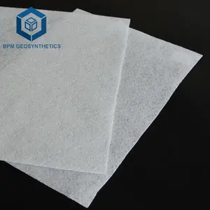 Geosintetis Kain Konstruksi Jalan 10 Oz Kain Filter Tanah Geotekstil Tidak Ditenun Tembus Udara Membran Geotekstil Non Woven