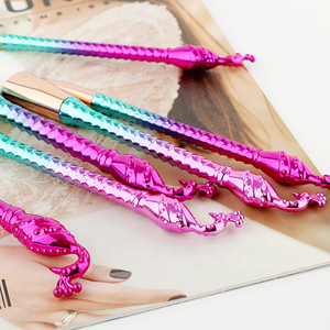 Nueva tecnología 6 uds mango de pavo real pelo Natural Lindo juego de brochas de maquillaje - Product Image 3