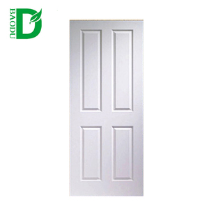 Puerta de chapa de diseño de puerta moldeada HDF, barata, puerta interior precolgada - Product Image 4