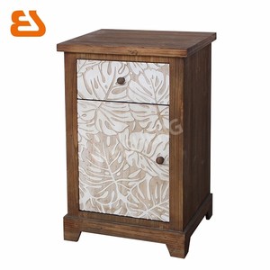 1 cajones 1 puertas bastante madera hoja <span class=keywords><strong>de</strong></span> loto tallada patrón <span class=keywords><strong>mesita</strong></span> <span class=keywords><strong>de</strong></span> <span class=keywords><strong>noche</strong></span> - Product Image 1