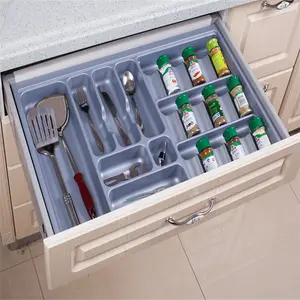 Kitchen Storage Plastic Cutlery Tray for knives and forks