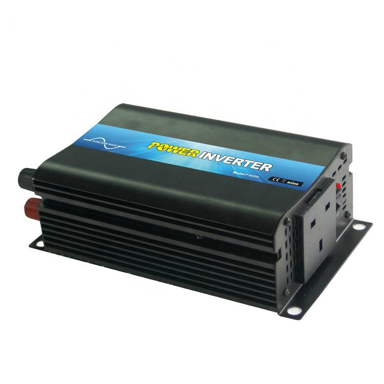 Inverter Tenaga Surya 500W, Gelombang Sinus Murni Mobil Rumah, Inverter Tenaga Surya 12V Hingga 120V Dc Ke Ac