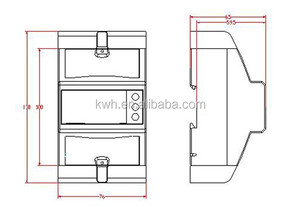 원격 방해기 단상 1600imp/kwh LCD 디스플레이 230V 전자 계량기용 에너지 미터 - Product Image 4
