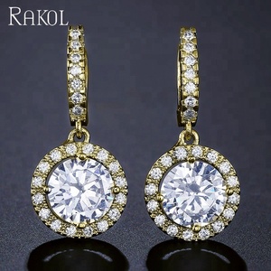RAKOL EP320 Cubic Zirconia Clip-On <strong>Earrings</strong> Rhodium Plated Trendy Luxury Ear <strong>Cuff</strong> - Product Image 4
