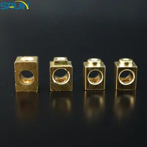 brass earth contact screw terminal block connector for wire