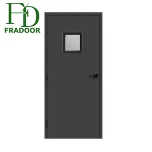 Prehung Industries 36 x 80 inch Gray Right-Hand Fire-rated Steel Door
